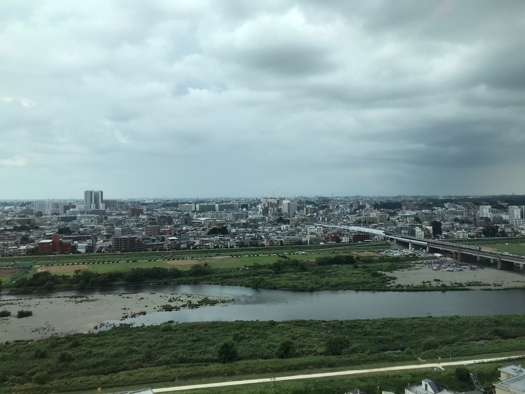 18階から見える多摩川