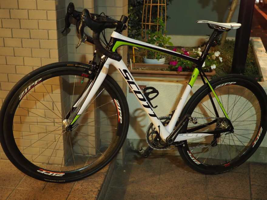 1時間ほど走って18km