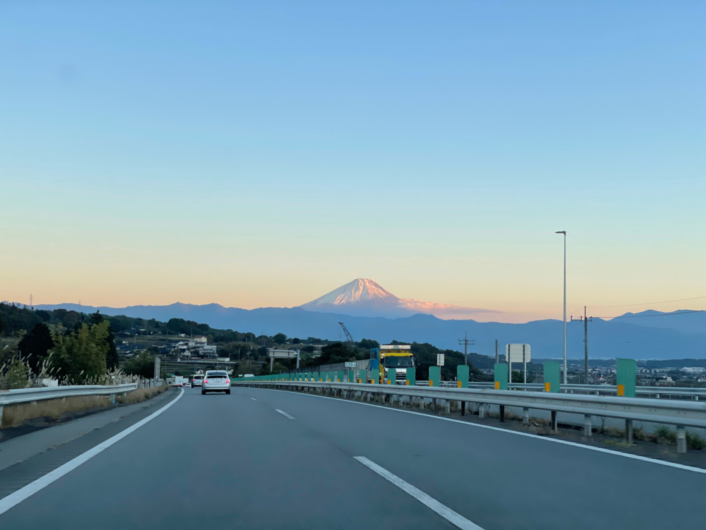帰り道にみた富士山