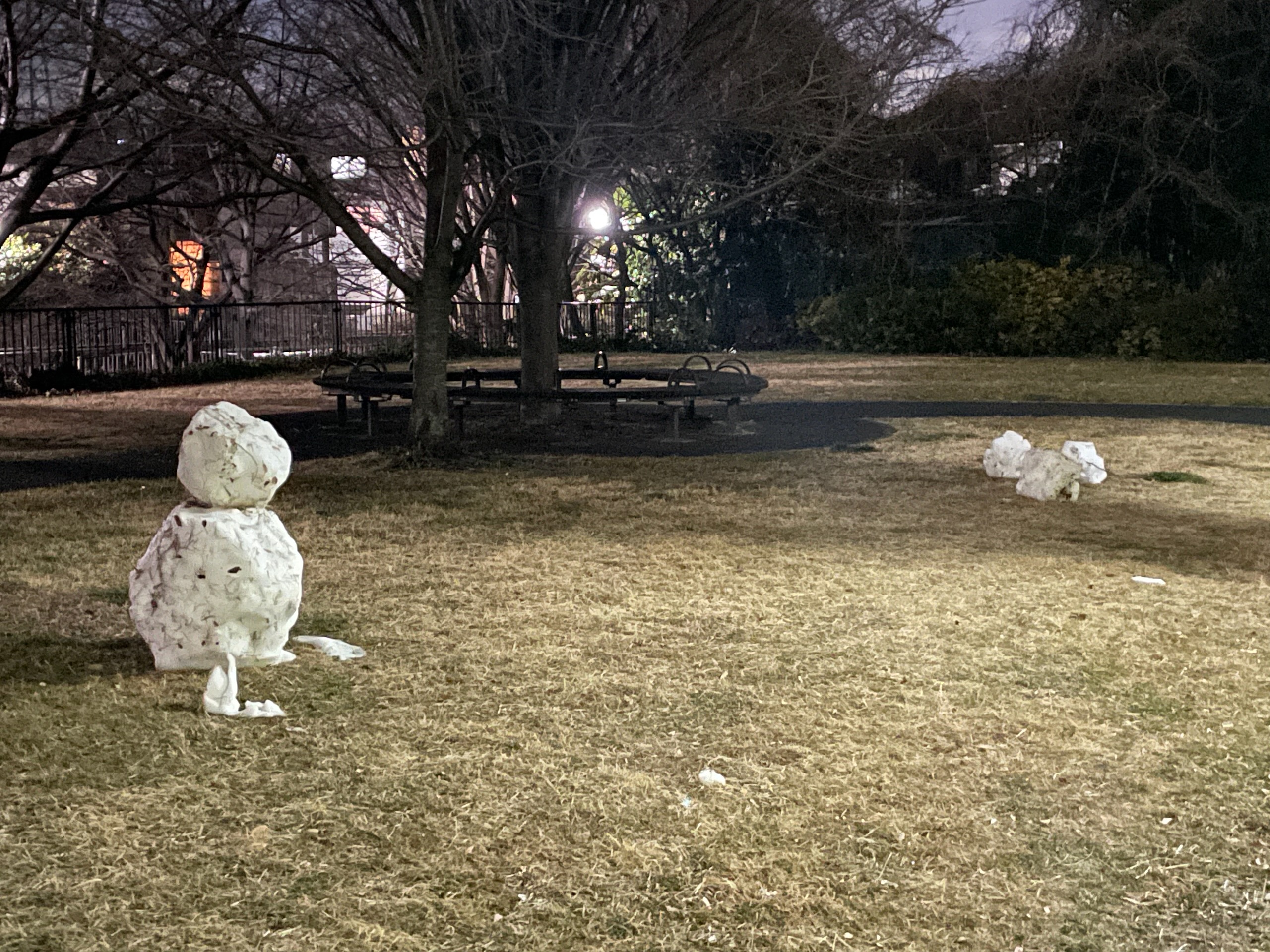 復活した雪だるま