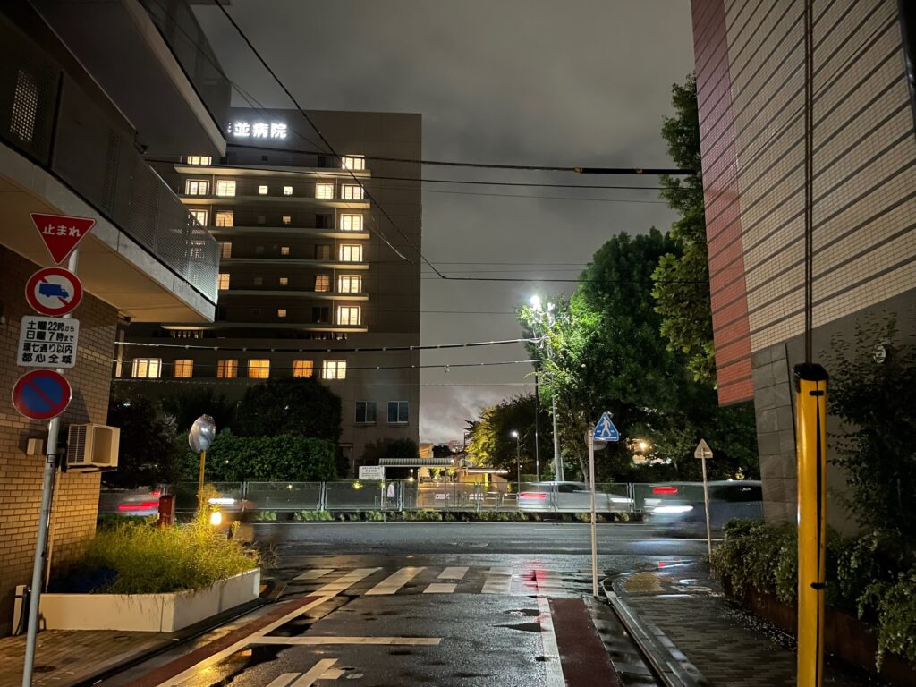 雨の合間に