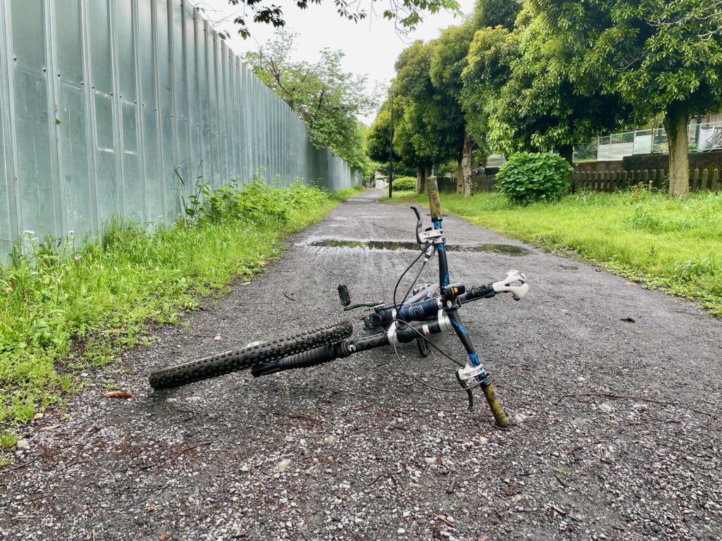 水たまりが多かった