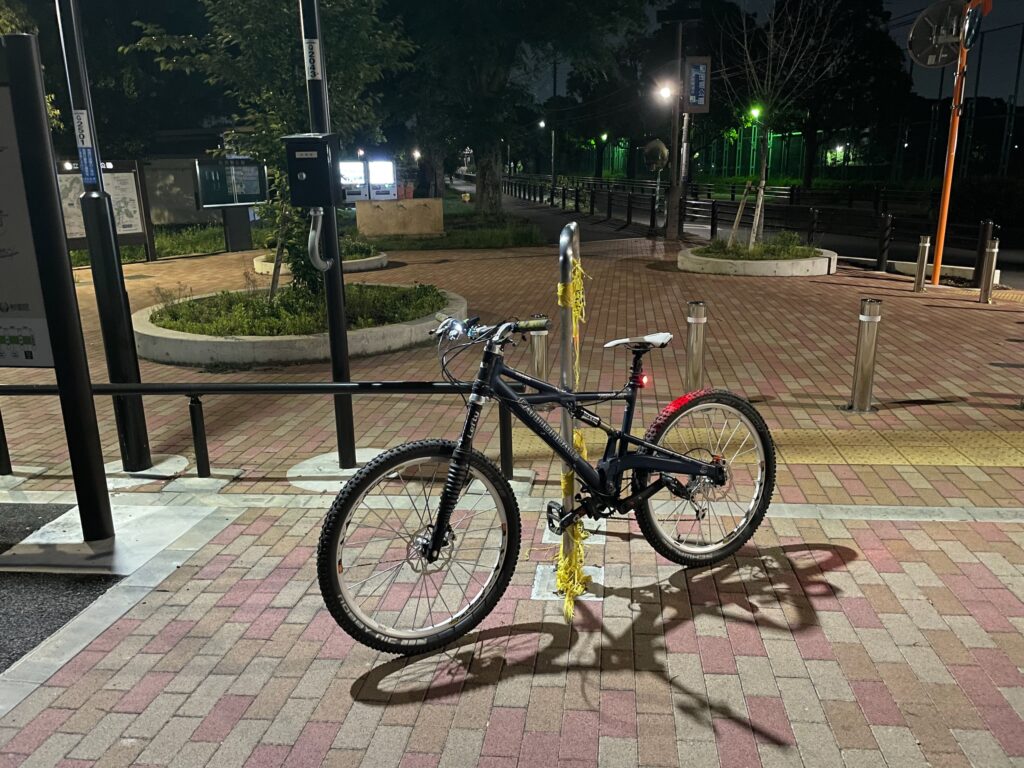 久々に夜ライド