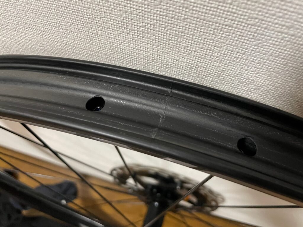 リムテープを全部派がしたあと