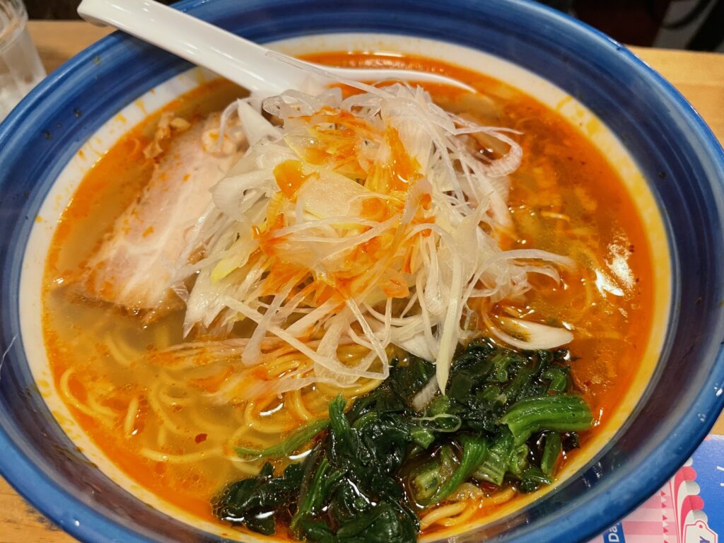 妻は辛い塩ラーメン