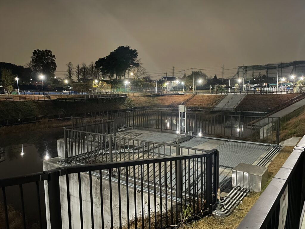 結構大きな調節池