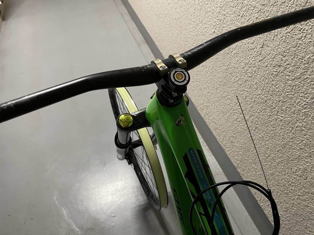 ハンドルも仮組