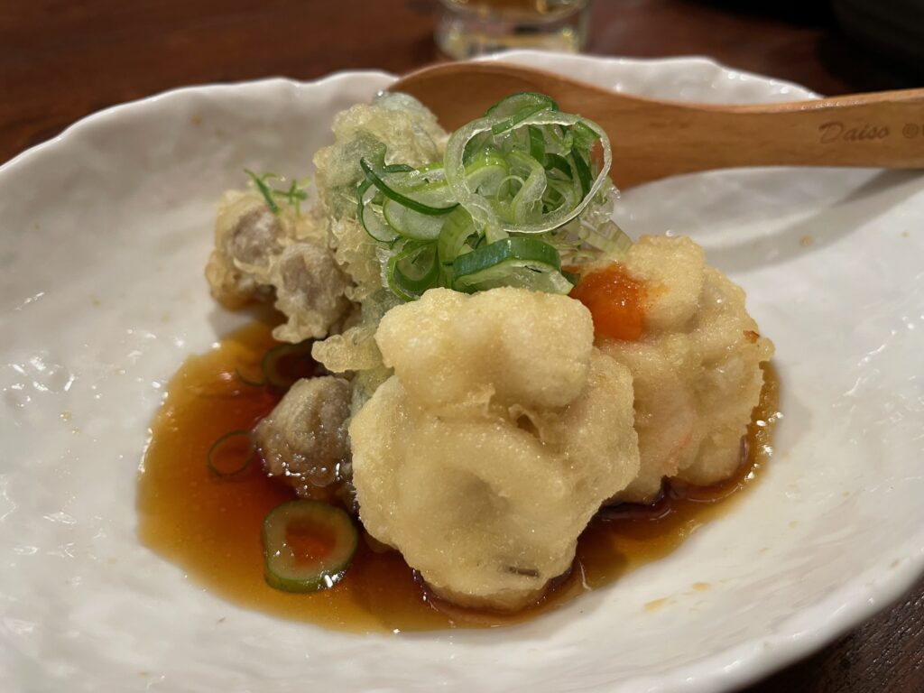 白子の揚げ出し