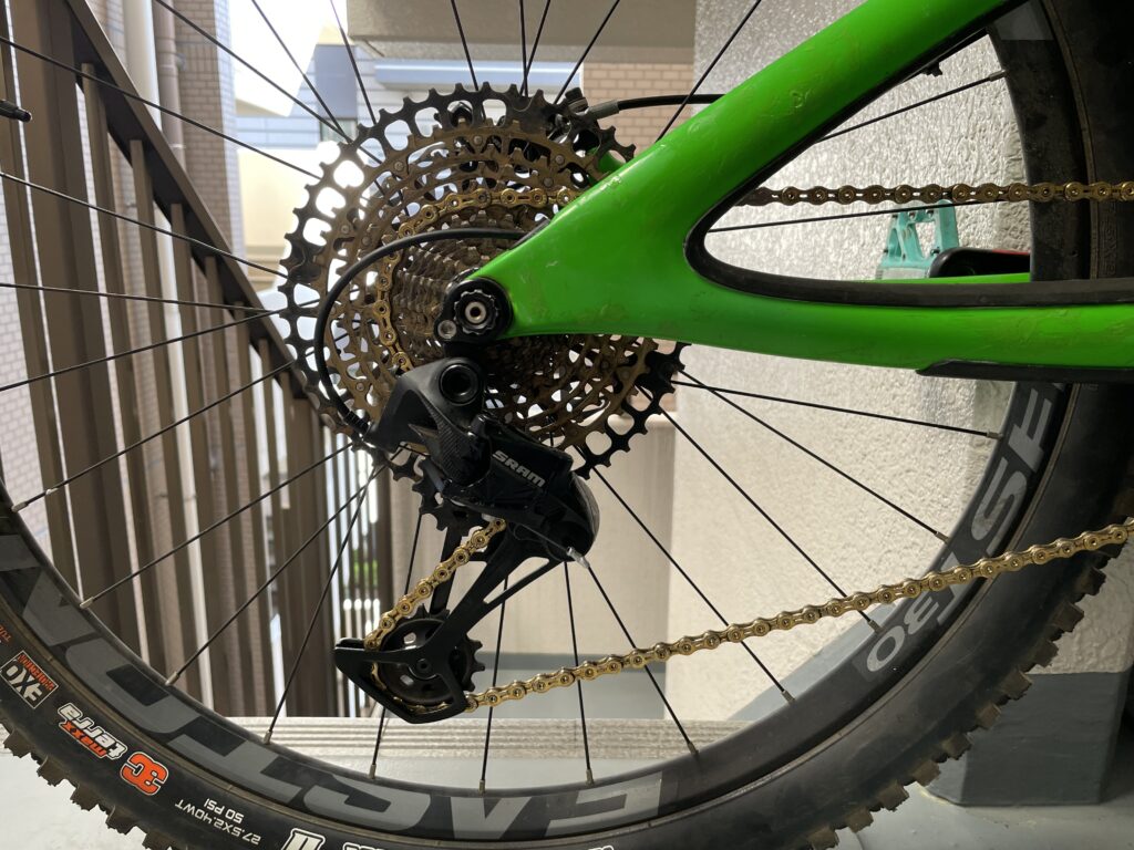 Shimanoより調整が大変だったSRAM SXリアディレーラー