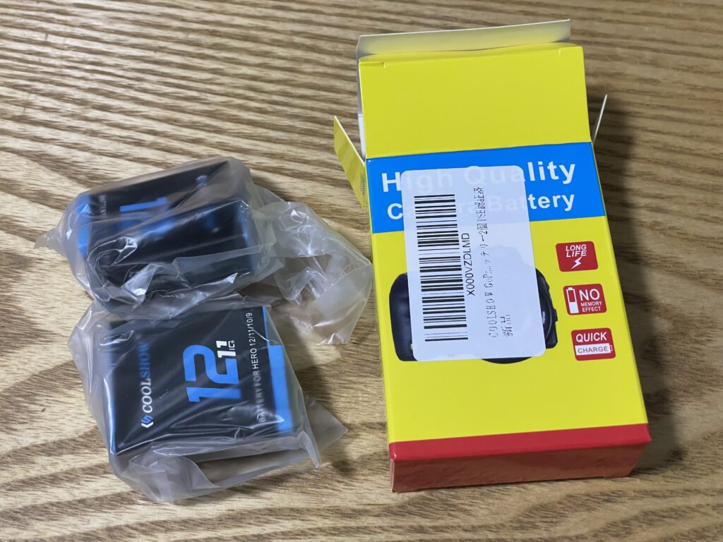 GoPro互換バッテリー