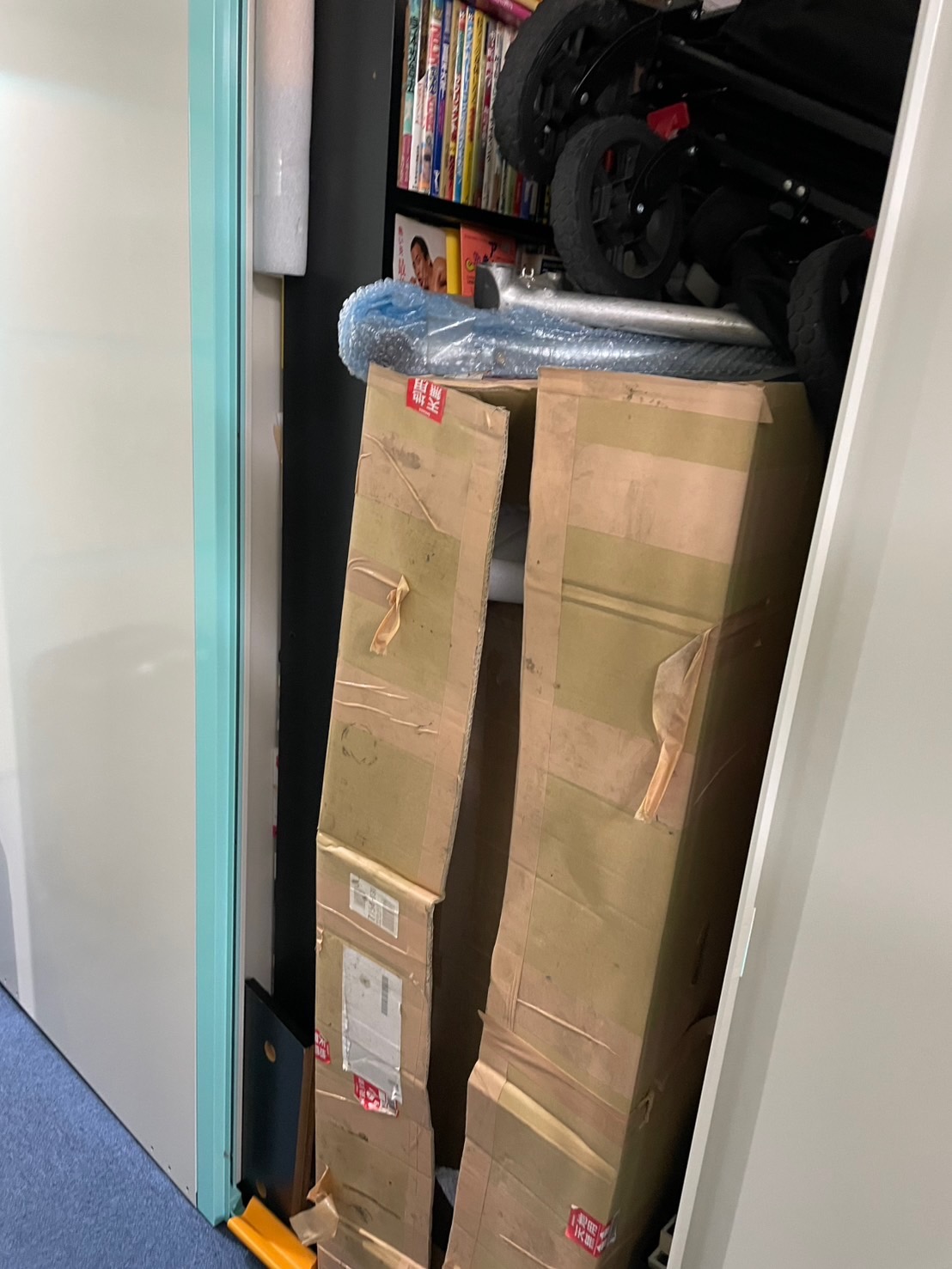 倉庫も私のMTB箱が場所を取っている